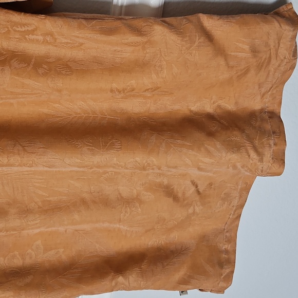 Island Shores Short Sleeve Button Down Tropical Vacation Shirt Floral Print M - Picture 9 of 10